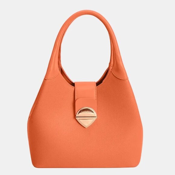 Hobo Shoulder Chic Bag Orange - Picture 1 of 4